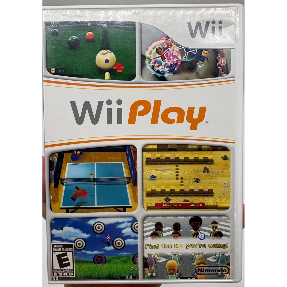 Nintendo Wii Play Game with Manual and Original Case RVL P RHAE USZ NTSC-U/C